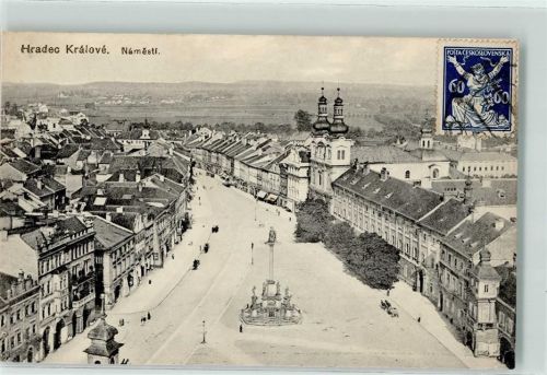 Hradec Kralove Marktplatz Säule