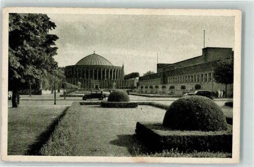 Düsseldorf 1935 Planetarium mit Ehrenhof AK
