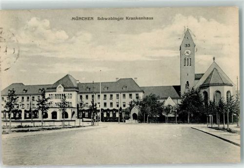 80331 W8000 Schwabing 1917 - Krankenhaus