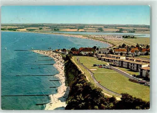 Hohwacht Steilküste Badestrand Fliegeraufnahme