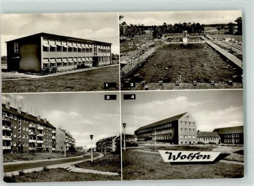 Wolfen Kindergarten Goethestraße Schwimmbad Polytechnische Oberschule Erich Weinert