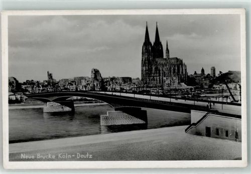 Köln Deutz 105 Neue Brücke Kölner Dom