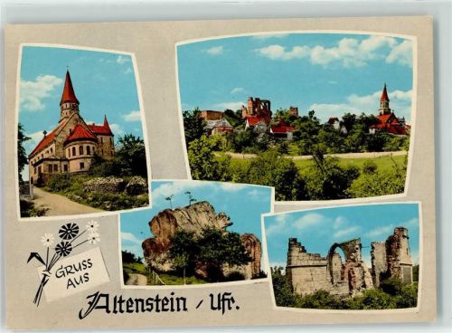 Altenstein Burgruine Ev. Pfarrkirche Fels