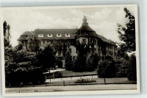 16225 O1300 Eberswalde Foto AK Bürgerschule
