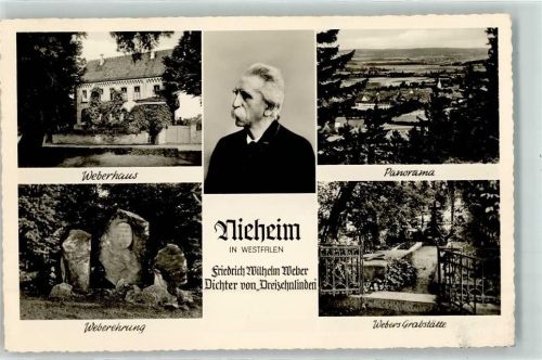 Nieheim Dichter Friedrich Wilhelm Weber Dreizehnlinden Weberhaus Weberehrung Webers Grabstätte