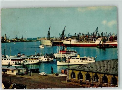 Göteborg Anlegeplatz Schiff Boot Kran Auto