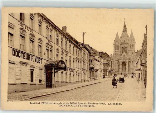 76240 Bonsecours - Institut d`Hydrotherapie et de Dietetique du Docteur Voet la facade Oldtimer Fahrrad