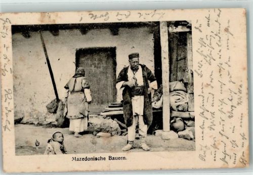 Bauern Tracht Trachten Mazedonien 1917