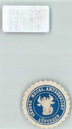 Lübtheen Amtsgericht Mecklenburg Stierkopf Blau Weiß