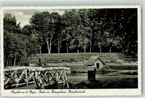 Treptow im Königshain Karpfenteich WK II Stempel