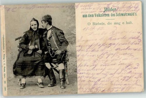 1903 Tracht O Bärbele die mag e halt