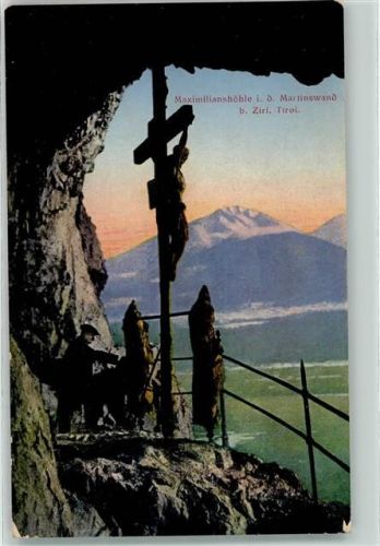 Zirl Maximilianhöhle i.d. Martinswand Kreuz