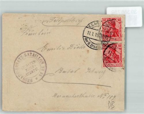 Brigade-Erstatz-Bataillon Nr 35 Briefkuvert