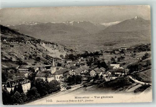 Monnetier-Mornex 1910 Bahnhof Eisenbahn