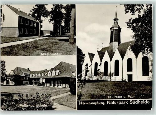Hermannsburg Missionshaus Volkshochschule Kirche St. Peter und Paul Naturpark Südheide