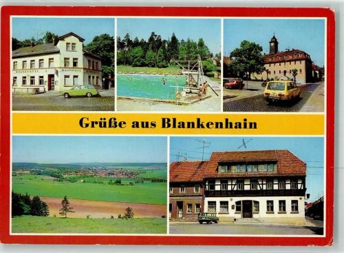 Blankenhain HO- Gasthaus Parkhotel Bad Rathaus FDGB-Erholungsheim zum güldenen Zopf