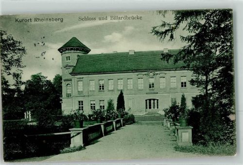 Rheinsberg 1911 Schloss Billardbrücke