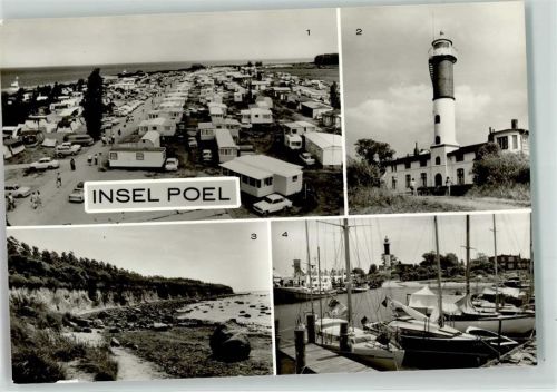 Insel Poel OT. Timmerdorf Segelboothafen Zeltplatz Leuchtturm Steilküste