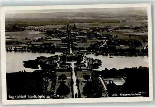 Moritzburg Fliegeraufnahme Jagdschloss Moritzburg