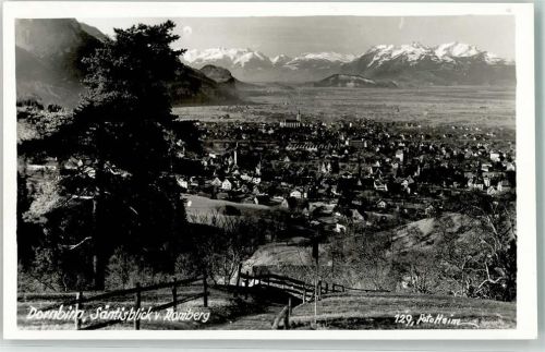 Dornbirn 1954 mit Säntis