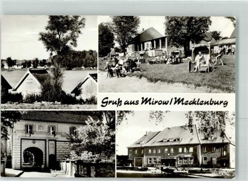 Mirow Mirower See Torhaus Bahnhof Liegewiese