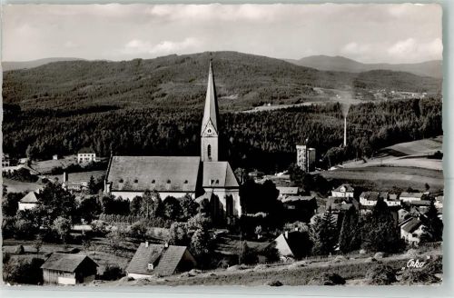 Teisnach mit Pfarrkirche St. Magareta und Arber
