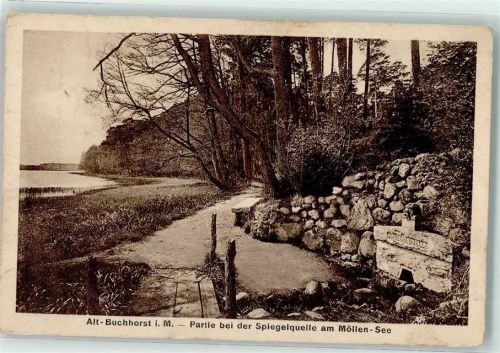 Grünheide bei der Spiegelquelle am Möllen See Alt Buchhorst