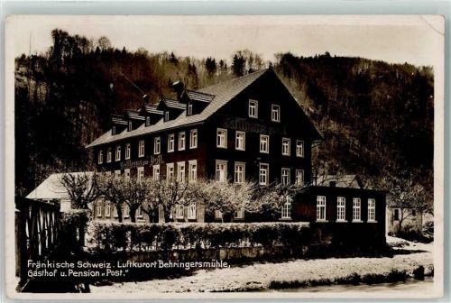 Behringersmühle 1933 Gasthaus Pension Post