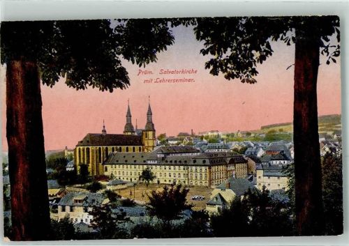 Prüm Salvalorkirche mit Lehrerseminar