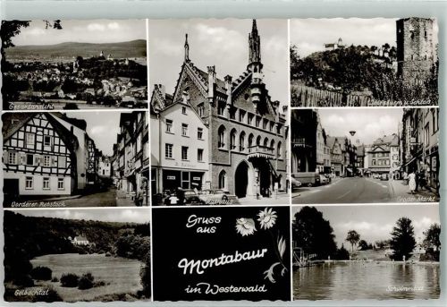 Montabaur Vorderer Rebstock Gelbachtal Rathaus Wolfsturm Großer Markt Schwimmbad