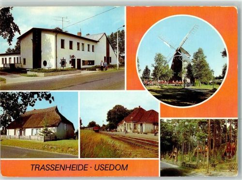 Trassenheide Gasthaus Seeklause Windmühle Jugenderholungszentrum d. VEB Carl Zeiss Jena Bahnhof
