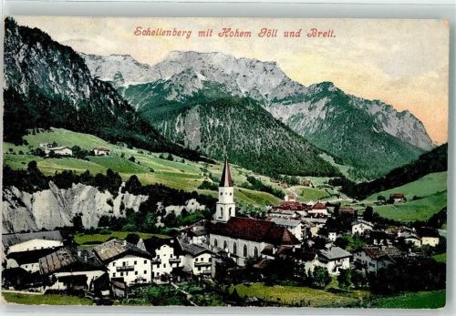 Marktschellenberg 1909 mit Pfarrkirche St. Nikolaus