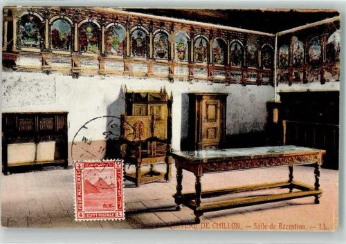 Alexandria 1916 Schloss Chateau de Chillon Ort lt. Stempel