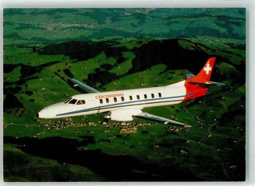 Metroliner III zweimotoriges Turbopropflugzeug Sonderstempel Automobil-Postbüro 1989 Canton Appenzell Schweiz