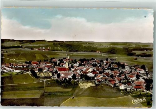 Altusried Fliegeraufnahme Ort handschriftlich Foto Original aus Archiv eines Ansichtskartenverlags