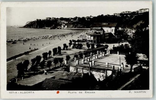 Algorta Playa de Ereaga Schwimmbad Strand Foto Martin