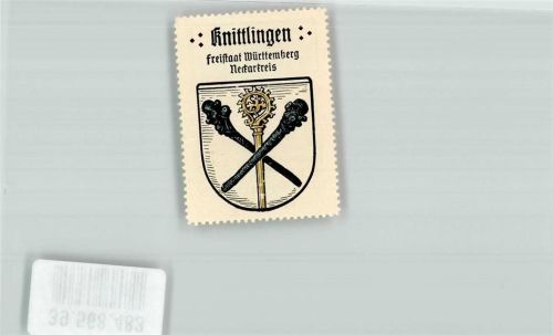 Knittlingen Stadtwappen Sammelmarke Kaffee Hag Nr.19