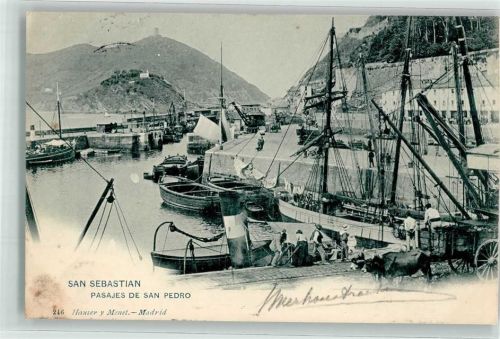 San Sebastian Hafen Pasajes de San Pedro