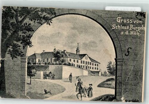 Obereggenen 1921 Schloss Bürgeln Esel Hund Pferd
