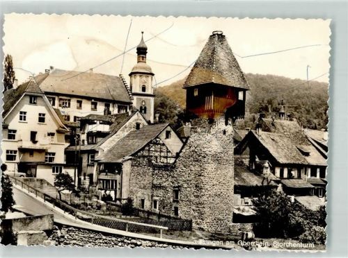 Tiengen Striche auf Bildseite Foto Original aus Archiv eines Ansichtskartenverlags