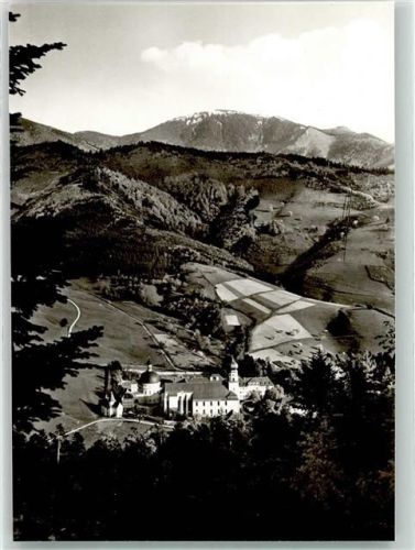 Untermünstertal Kloster St. Trudpert mit Belchen Fotograf Heinz Pfefferle