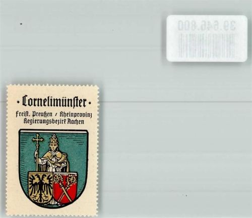 Kornelimünster Wappen Heiliger Kornelius Tiara Bischofsstab Korneliushorn Adler Abtstäbe Kaffee Hag