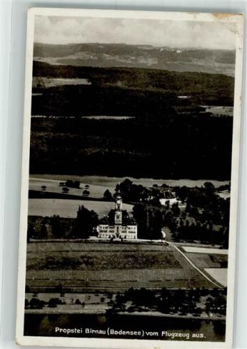 Birnau 1933 Fliegeraufnahme Probstei Kirche