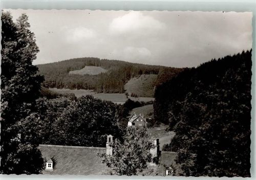 Saßmannshausen Pension Wickenhöfer Foto Original aus Archiv eines Ansichtskartenverlags
