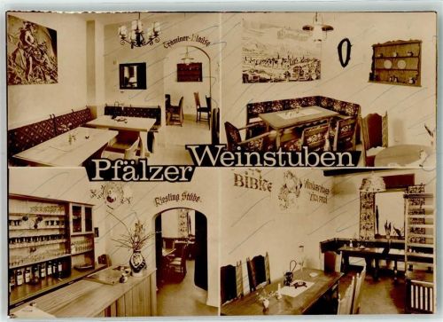 Dülmen Gasthaus Pfälzer Weinstuben Striche auf der Bildseite Ort handschriftlich KEINE AK