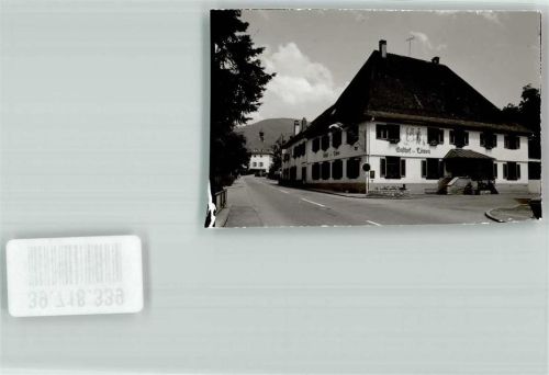Untermünstertal Gasthaus zum Löwen Foto Original aus Archiv eines Ansichtskartenverlags Ort handschriftlich
