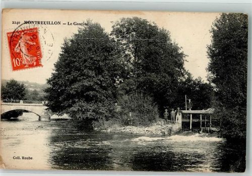 Montreuillon 1918 Briefmarke Bildseite