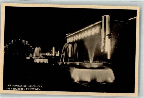 Brüssel 1035 Brunnen Fontaines Illuminees Ausstellung 1935