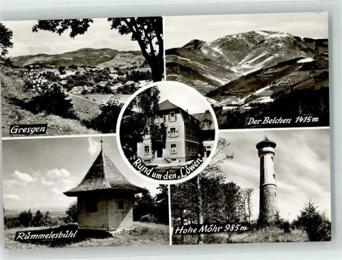 Gresgen Gasthaus Löwen Aussichtsturm Hohe Möhr Rümmelsbühl Belchen