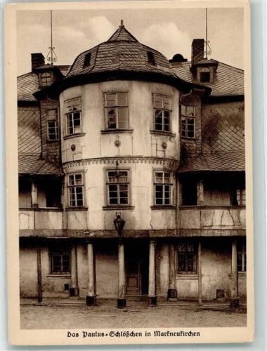 Markneukirchen Paulus-Schlösschen Heimatschutzpostkarte Dresden
